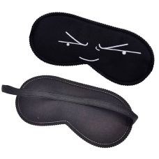 Закрытая маска на глаза черная Smile SKN для БДСМ-игр