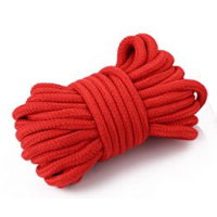 Мотузка для бондажу БДСМ червоного кольору SKN 5 метрів