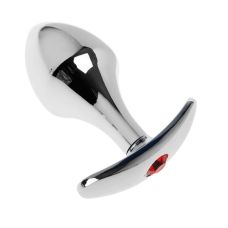 Анальна втулка металева з червоним кристалом SKN-MS11