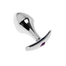 Анальна втулка металева з фіолетовим кристалом SKN-MS12