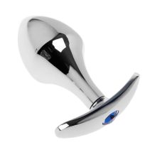 Анальна втулка металева з синім кристалом SKN-MS13