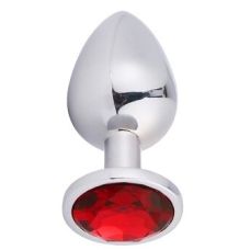 Анальна пробка з червоним кристалом (розмір L ) SKN