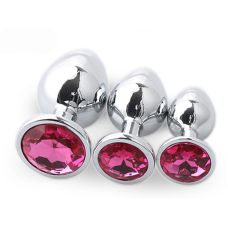 Комплект анальних пробок з кристалом SKN-NMS13 розмір S, M, L