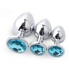 Комплект анальних пробок з кристалом SKN-NMS16 розмір S, M, L