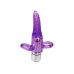Вибратор на палец для стимуляции клитора фиолетового цвета SKN