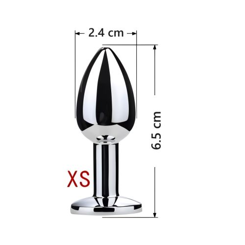 Анальная пробка серебристая из медицинской нержавеющей стали с зеленым хвостом SKN размер XS Анальная пробка серебристая из медицинской нержавеющей стали с зеленым хвостом SKN размер XS