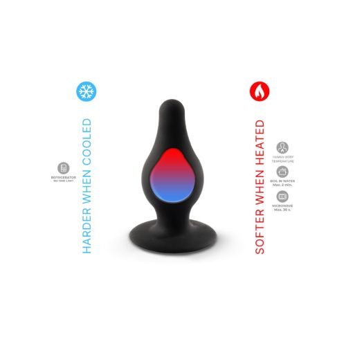 Анальная пробка на присоске термореактивная конической формы черная Silexd Plug модель 2 размер L Анальная пробка на присоске термореактивная конической формы черная Silexd Plug модель 2 размер L
