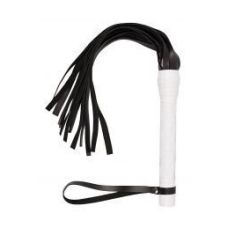 Флогер, многохвостая гладка батіг шкіряна VIP Leather Flogger White