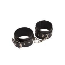 Оковы для ног кожаные черные Leather Restraints Leg Cuffs