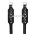 Оковы для ног кожаные черные Leather Leg Cuffs