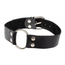 Нашийник шкіряний чорний для сексу Passion