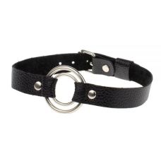 Нашийник для БДСМ Чорний Double Target