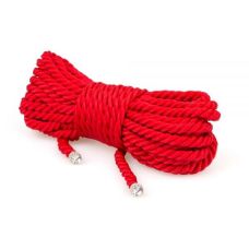 Веревка для шибари красная бондажная длина 10 метров sLash