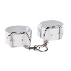 Оковы кожаные для рук белые Bold Desires