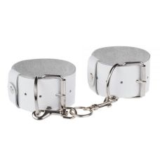 Оковы на ноги белого цвета из кожи sLash Bold Desires