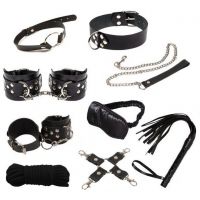 Набор для бондажа БДСМ черный Exxtreme Sex BDSM Leather Set Max