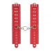 Оковы для фиксации рук красные из натуральной кожи sLAsh Leather Rastraints Hand Cuffs
