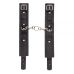 Наножники черные для БДСМ-игр sLAsh Leather Standart Leg Cuffs 