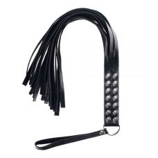 Флогер плеть черная для телесных наказаний Double fancy flogger
