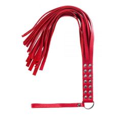 Флогер плеть красная для телесных наказаний Double fancy flogger