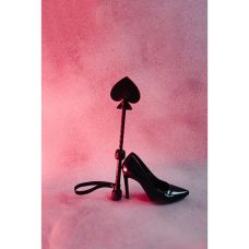 Стек БДСМ натуральная кожа черный Candy Hero 