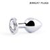 Анальная металлическая втулка Anal Jewelry Plug с кристаллом L 82 мм D 34 мм вес 90г Анальная металлическая втулка Anal Jewelry Plug с кристаллом L 82 мм D 34 мм вес 90г