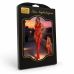 Бодистокинг в сетку с имитацией чулок красный Star Night размеры S/L