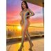 Комбинезон сетка с длинными рукавами разноцветный Star Night размеры S/L