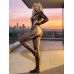 Комбинезон сетка с вырезами черный Star Night размеры S/L
