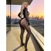 Комбинезон сетка с вырезами черный Star Night размеры S/L
