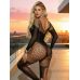 Комбинезон сетка с рукавами 3/4 черный Star Night размеры S/L