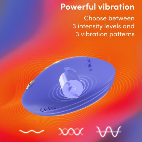 Кліторальний вібратор и для сосков з функцією нагрівання та охолодження синій We-Vibe Temp Lavender