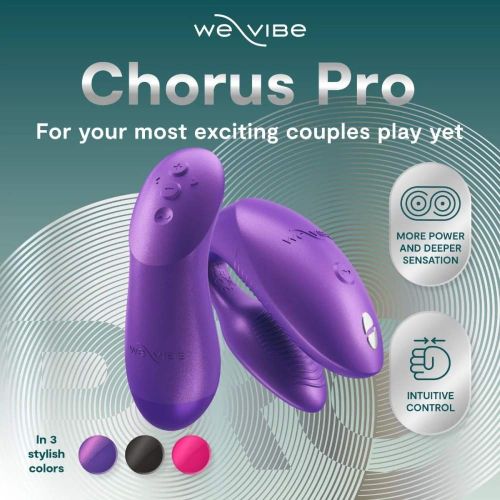 Смарт вибратор для пар с пультом и приложением фиолетовый We-Vibe Chorus Pro Electric