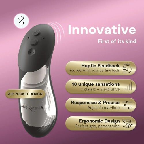 Смарт вибратор для пар с пультом и приложением черный We-Vibe Chorus Pro Electric