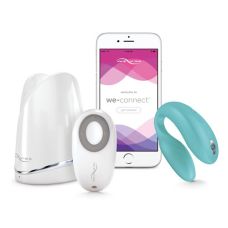 Смарт вібратор вагінальний зі стимуляцією клітора We-Vibe Sync Aqua