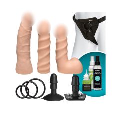 Страпон Doc Johnson Vac-U-Lock - Dual Density Starter Set - Vanilla