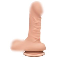 Фалоімітатор 12,5 см/4 см реалістичний на присоску Doc Johnson The D-Super D-6 Inch With Balls-ULTRASKYN