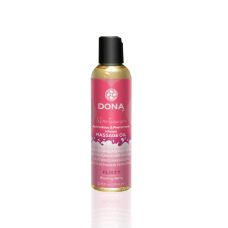 Масажне масло з афродизіаком аромат ягід DONA Massage Oil FLIRTY 110 мл
