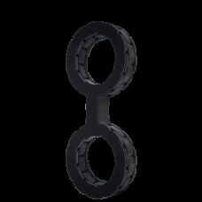 Наручники силиконовые черные Doc Johnson The Cuffs Small