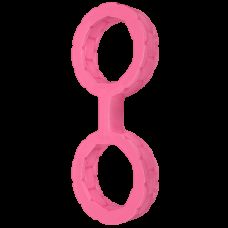 Наручники силиконовые розовые Doc Johnson The Cuffs Large