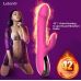 Вібратор-пульсатор силіконовий зі стимуляцією клітора Leten Automatical Thrusting Vibrator з підігрівом 10 режимів
