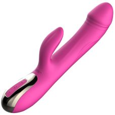 Вібратор-пульсатор силіконовий зі стимуляцією клітора Leten Automatical Thrusting Vibrator з підігрівом 10 режимів