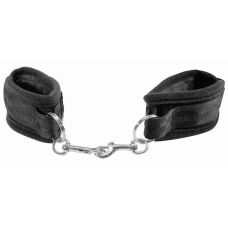 Кайдани для рук чорні Sex and Mischief Beginners Handcuffs