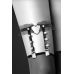 Подвязка для чулок-гартер Bijoux Pour Toi - WITH HEART AND SPIKES Black - черная Подвязка для чулок-гартер Bijoux Pour Toi - WITH HEART AND SPIKES Black - черная