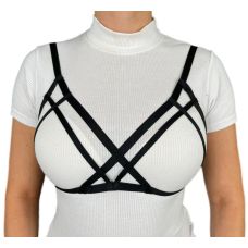 Портупея на груди з поліестеру чорна Bijoux Pour Toi - EMMA