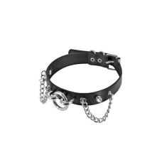 Чокер БДСМ з заклепками, шипами і ланцюгами Fetish Tentation Rings and Chains