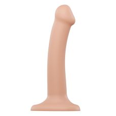 Фалоімітатор силіконовий на присоску Strap-On-Me Dual Density Dildo Flesh S