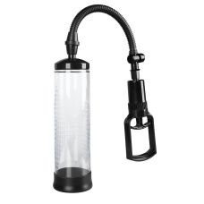 Вакуумная помпа для увеличения пениса с ручным насосом Men Powerup черная