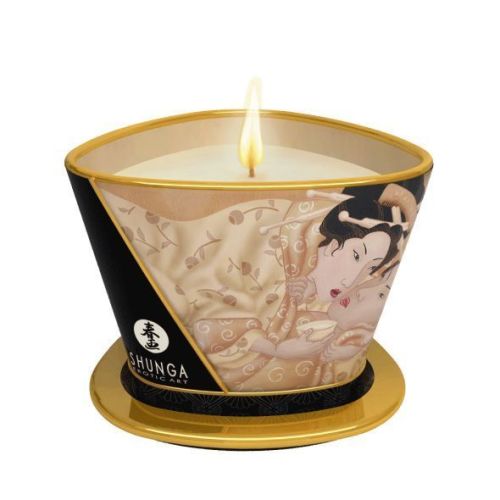 Массажная свеча с возбуждающим ароматом Ванильный фетиш Shunga 170 мл