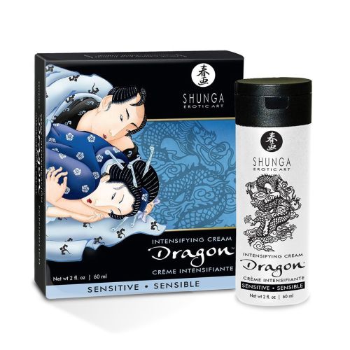 Стимулирующий возбуждающе-пролонгирующий крем для пар Shunga SHUNGA Dragon Cream SENSITIVE (60 мл) Чувствительный Шунга